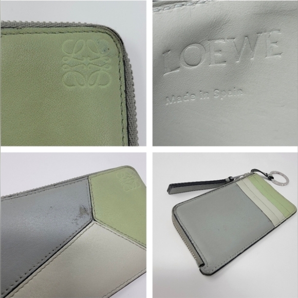 LOEWE Puzzle Multicolor Zipped Card Key Case Wallet - Picture 3 of 8